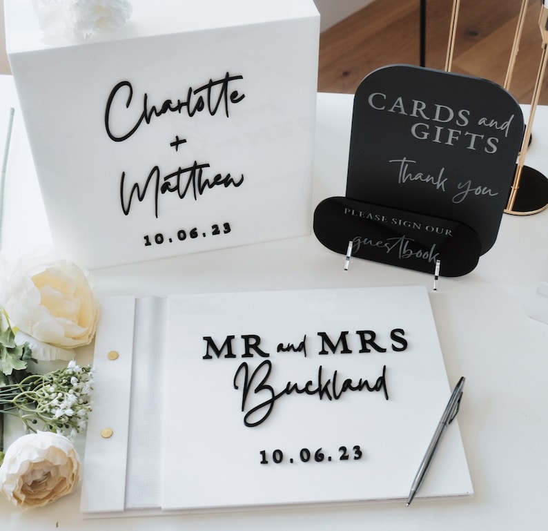 Wedding Card Box - Caja de Cartulina Blanca para Boda,