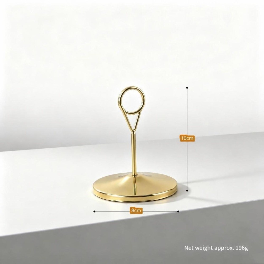 Table Number Gold - Porta Números de Mesa Metálico con