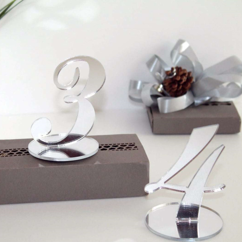 Números de Mesa Boda Acrílico  - Table Number Gold reseña y precio