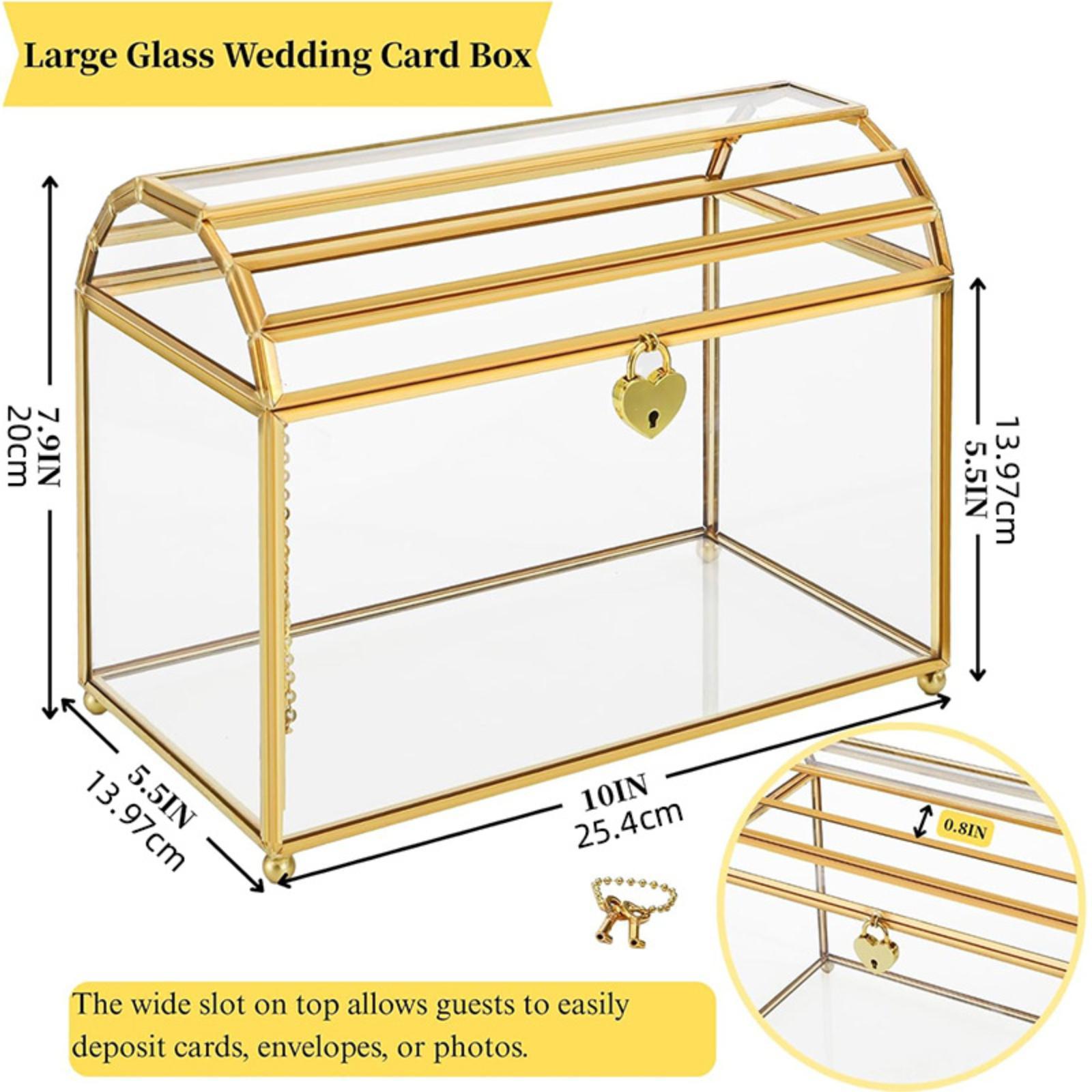 Caja de cristal para tarjetas  - Wedding Card Box reseña y precio