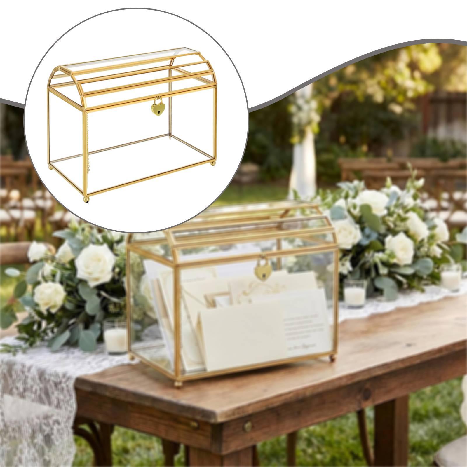 Caja de cristal para tarjetas  - Wedding Card Box reseña y precio