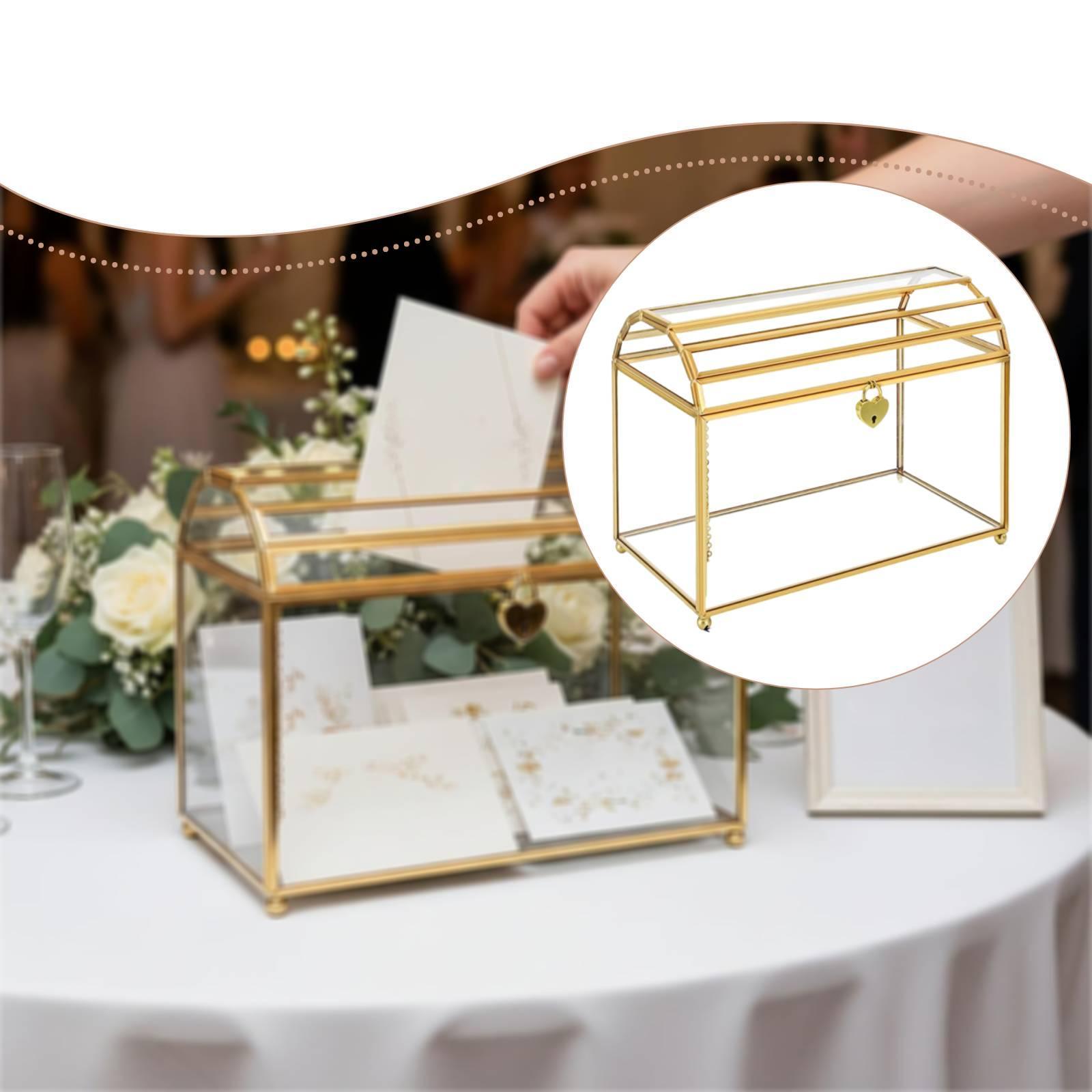 Caja de cristal para tarjetas  - Wedding Card Box reseña y precio
