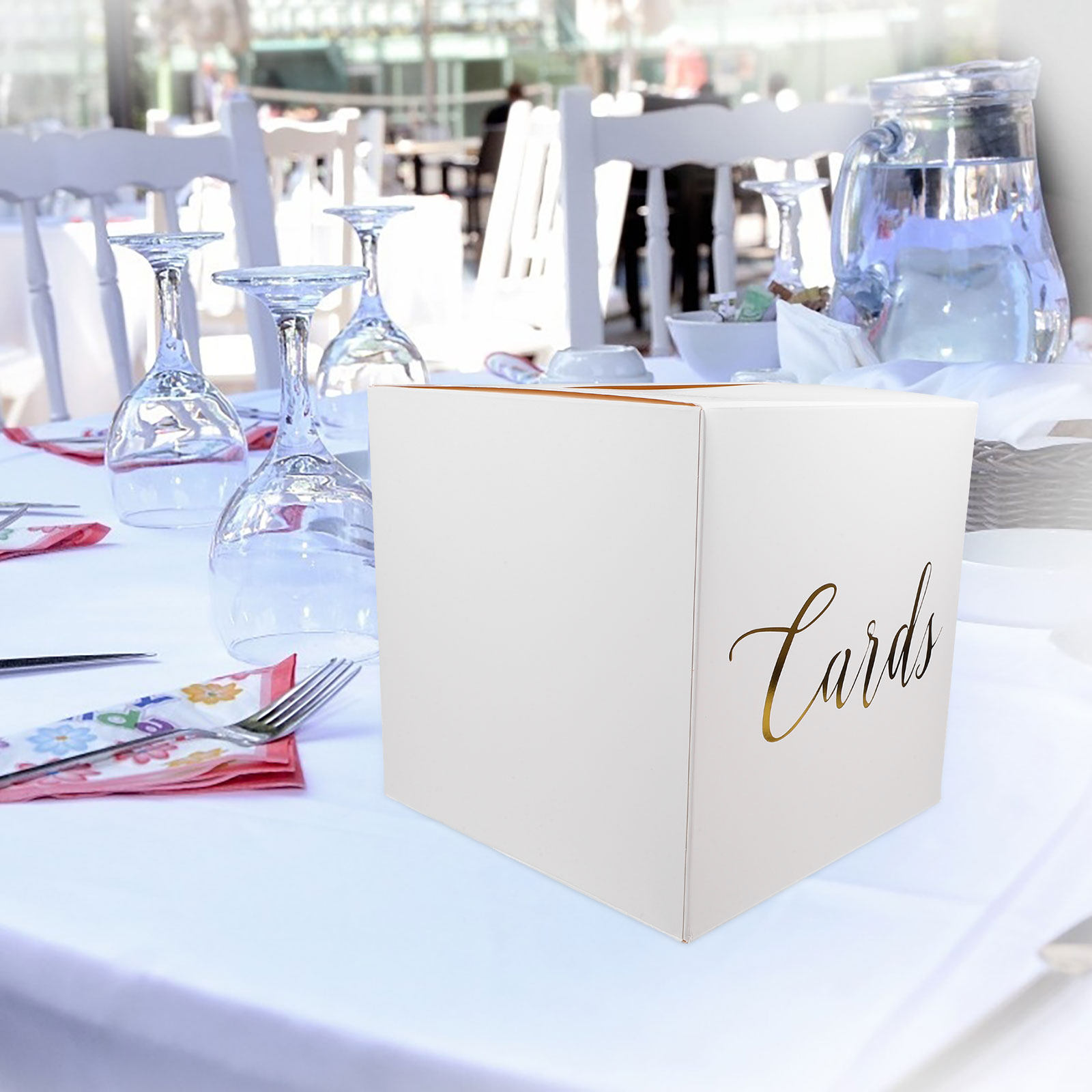 1 juego de cajas para tarjetas - Wedding Card Box reseña y precio
